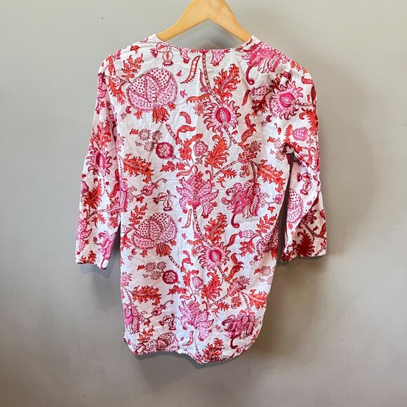 Roberta Roller Rabbit Women's Amanda Kurta Tunic Top- Size XS - Picture 4 of 5